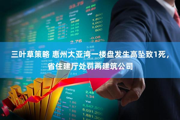 三叶草策略 惠州大亚湾一楼盘发生高坠致1死，省住建厅处罚两建筑公司